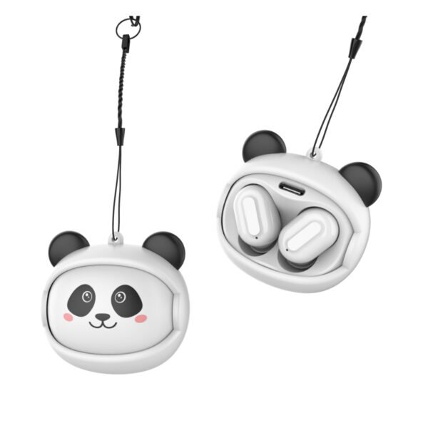 2500083222385-1 MTMAX Auriculares Inalámbricos PANDA (Cara intercambiable)