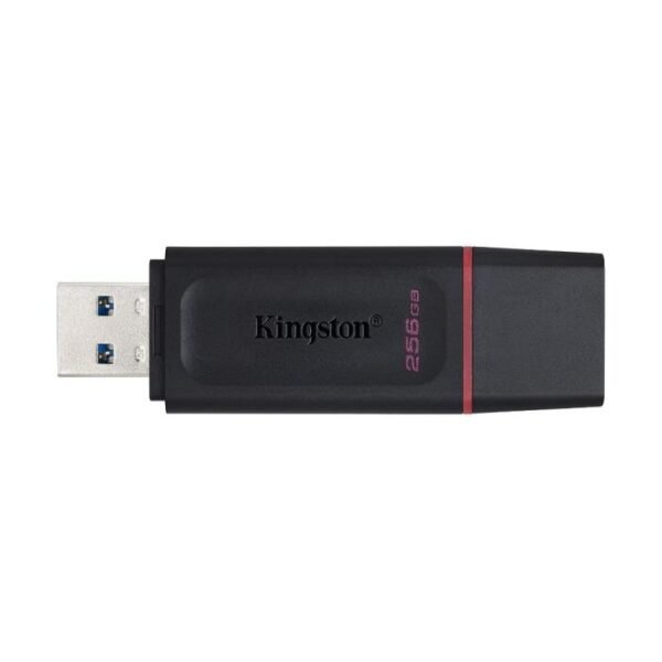Kingston Memoria USB 3.2 de 256GB Exodia Gen 1 - Negro y Rojo