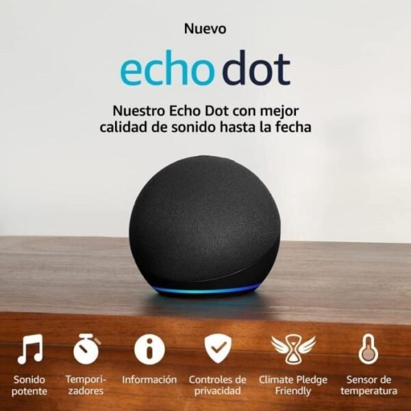 Alexa Echo Dot 5ta Gen Bocina Inteligente - Negro