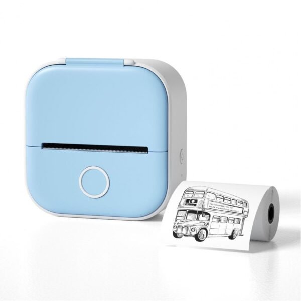 phomemo-t02-mini-pocket-thermal-printer Phomemo T02 Mini impresora portátil, impresora térmica de pegatinas, inalámbrica, sin tinta, de bolsillo, impresora de etiquetas autoadhesiva (Azul)